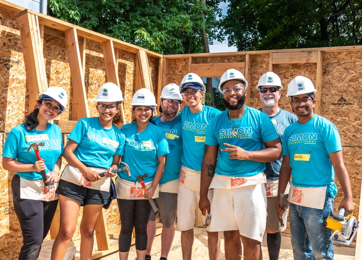 Habitat for Humanity Project Hits Close to Home for Simon Student