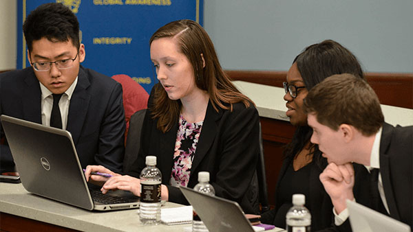 students prep for presentation MSMA