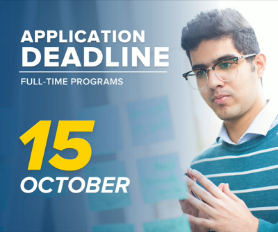 Application Deadline - Full-Time Programs: October 15